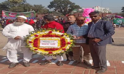 জাতীয় স্মৃতিসৌধে বাংলাদেশ জাগ্রত পার্টির মহাসচিবের শ্রদ্ধা নিবেদন